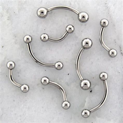 14g curved barbell